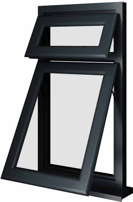 Grey UPVC Window Style 10