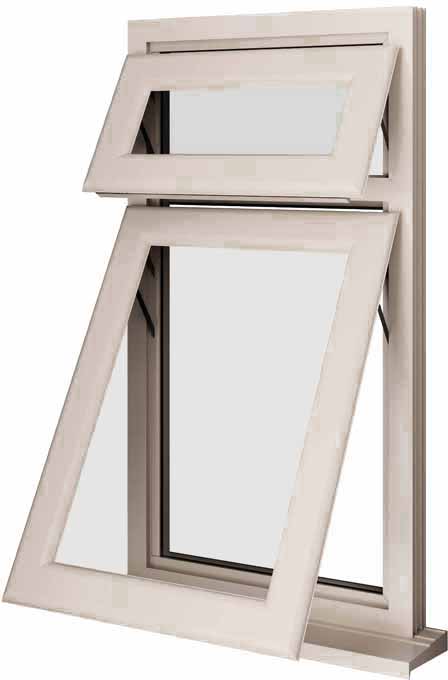 Cream UPVC Window Style 10
