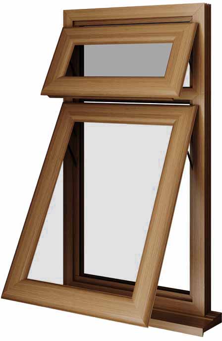 Oak UPVC Window Style 10