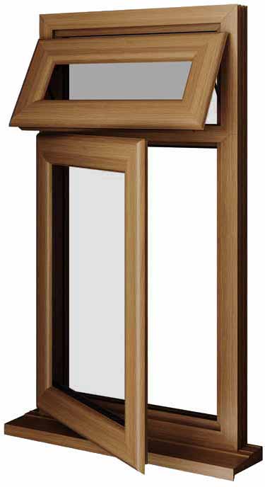 Oak UPVC Window Style 11