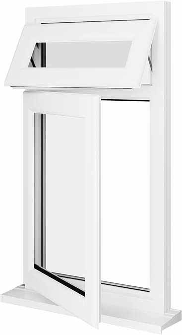 White UPVC Window Style 11
