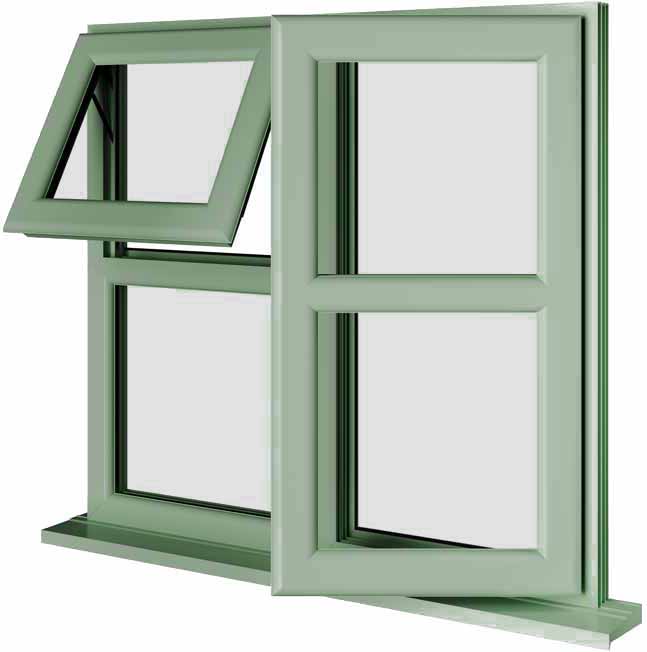Chartwell Green UPVC Window Style 123