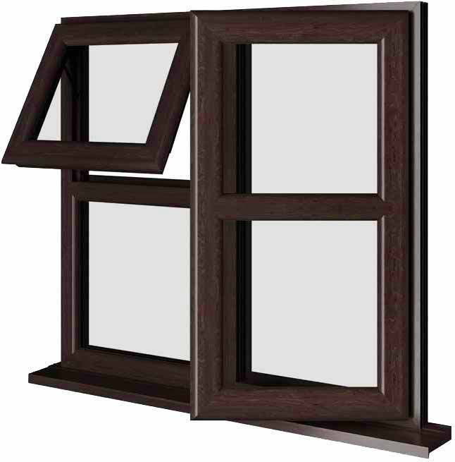 Rosewood UPVC Window Style 123