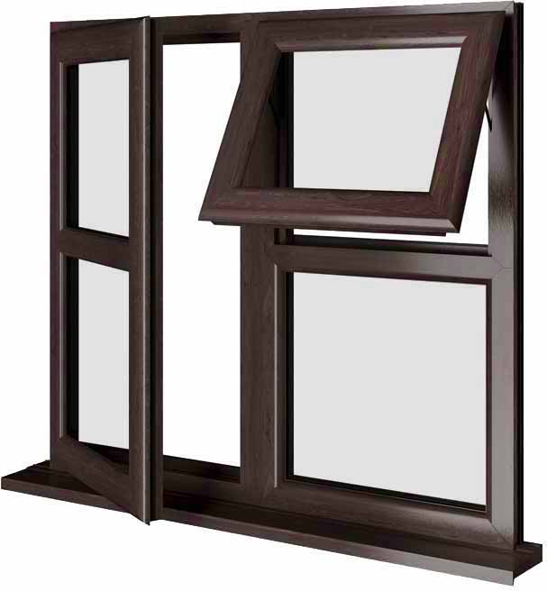 Rosewood UPVC Window Style 124