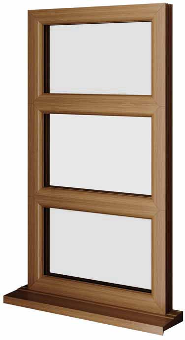 Oak UPVC Window Style 13