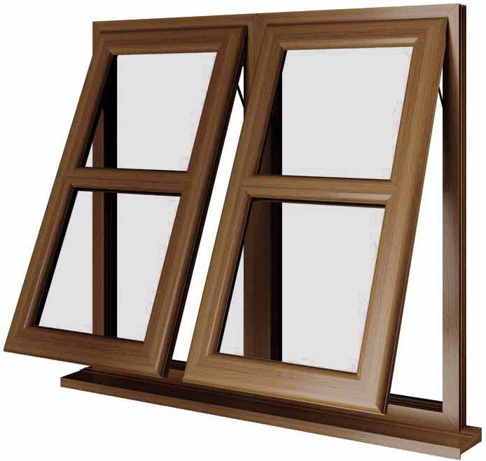 Oak UPVC Window Style 133