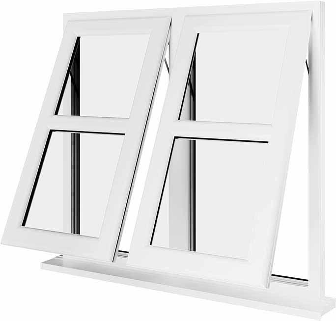 White UPVC Window Style 133