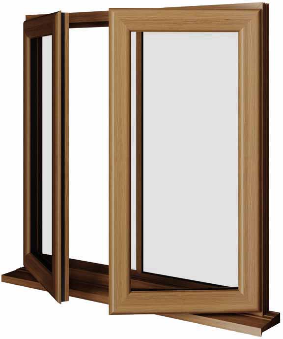 Oak UPVC Window Style 14