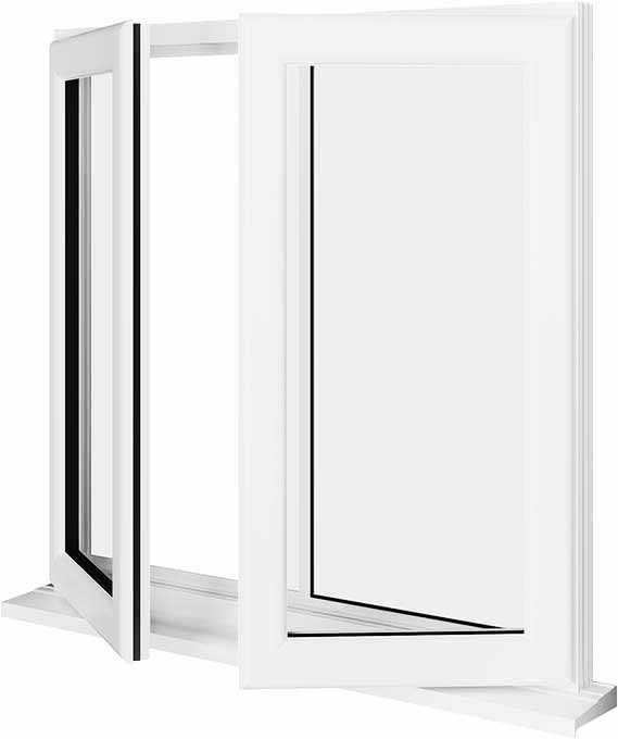white upvc window style 14