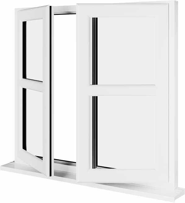 White UPVC Window Style 144