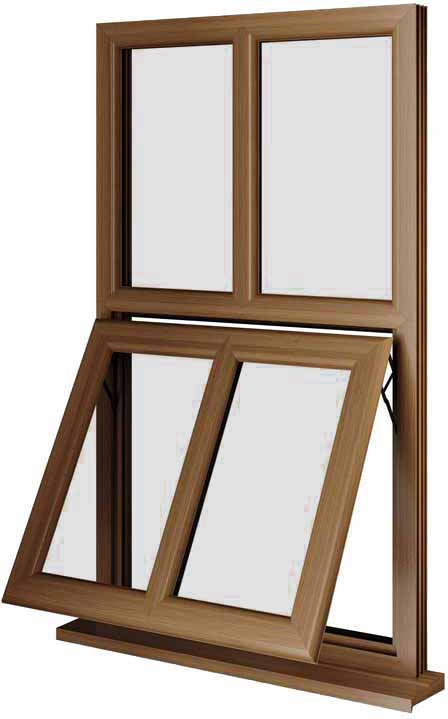 Oak UPVC Window Style 145