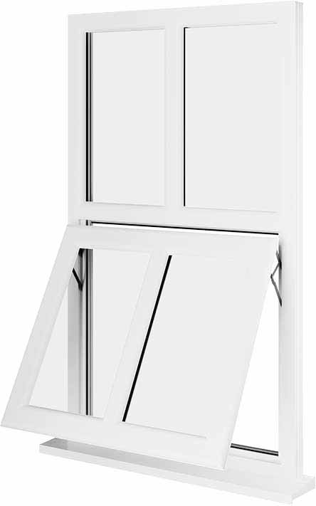 White UPVC Window Style 145