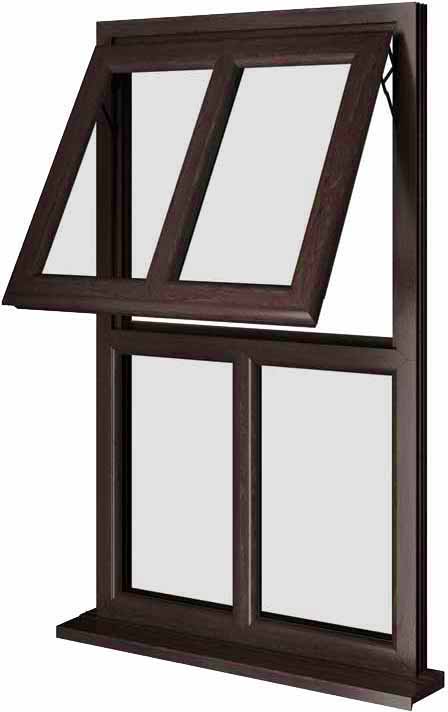 Rosewood UPVC Window Style 146
