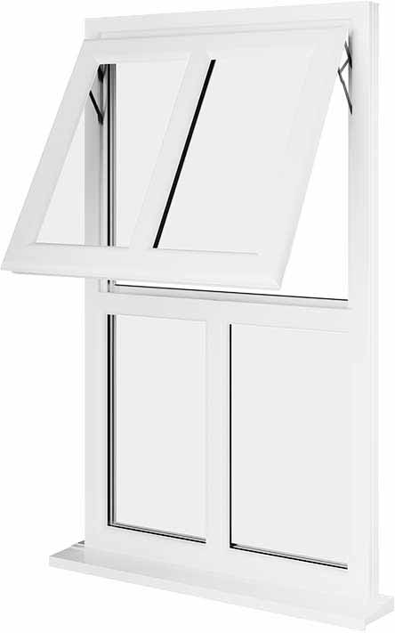 White UPVC Window Style 146