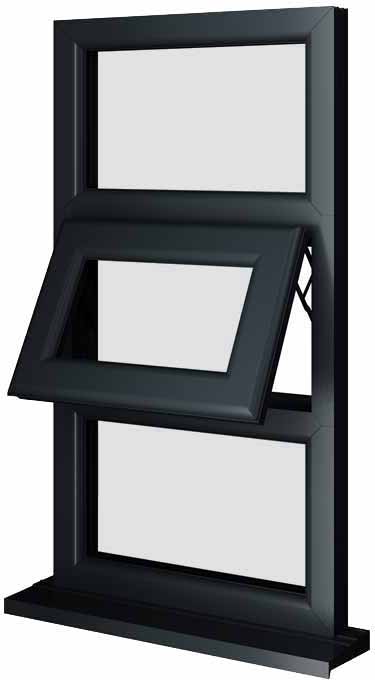 Grey UPVC Window Style 15