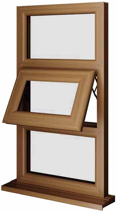 Oak UPVC Window Style 15
