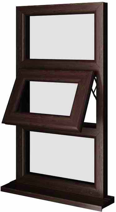 Rosewood UPVC Window Style 15