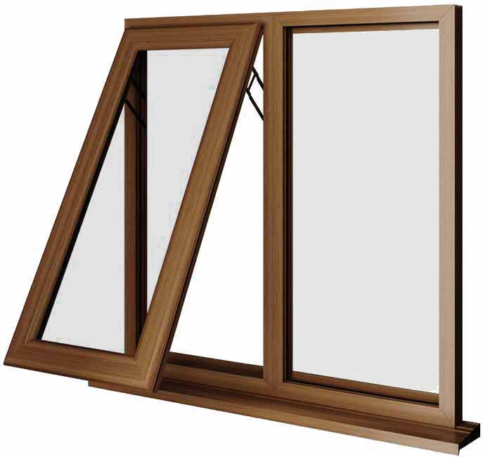 Oak UPVC Window Style 16