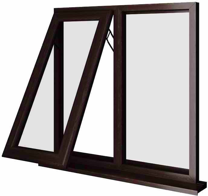 Rosewood UPVC Window Style 16