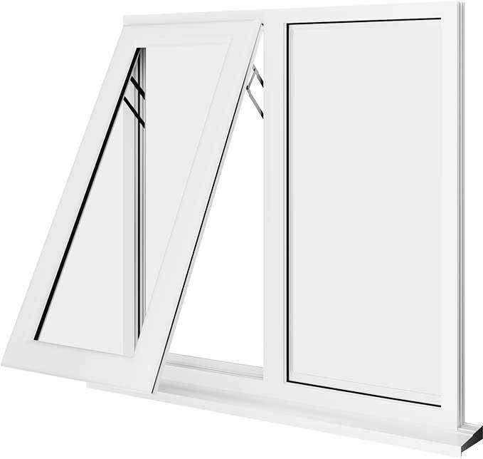 White UPVC Window Style 16