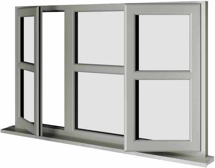 Agate Grey UPVC Window Style 164
