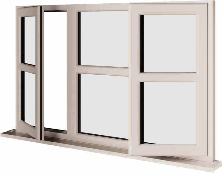 Cream UPVC Window Style 164