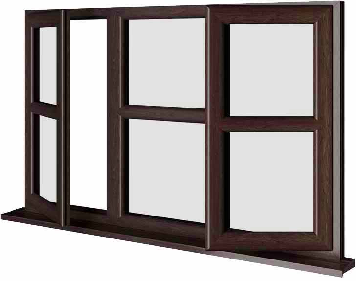 Rosewood UPVC Window Style 164