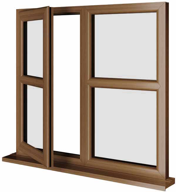 Oak UPVC Window Style 165