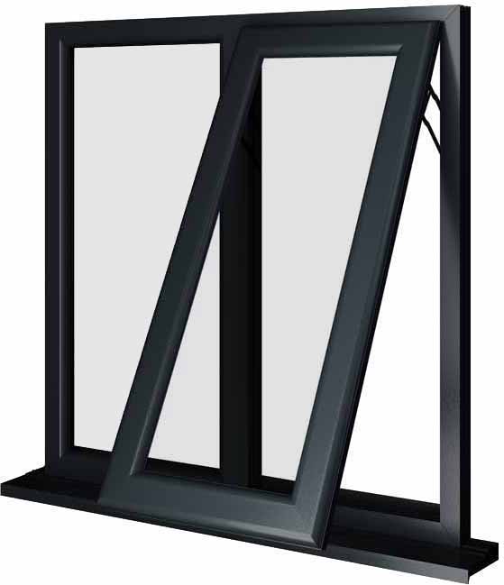 Grey UPVC Window Style 17