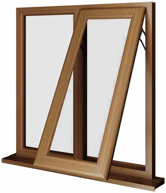 Oak UPVC Window Style 17