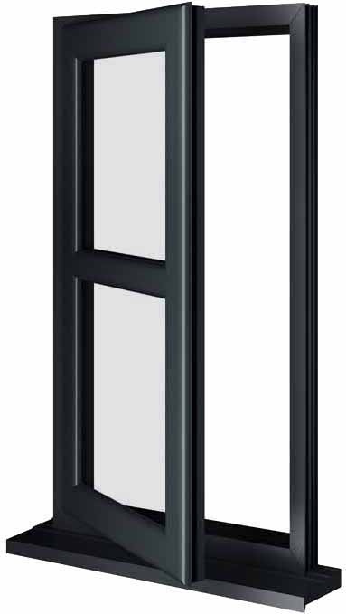 Grey UPVC Window Style 177
