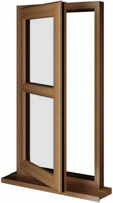 Oak UPVC Window Style 177