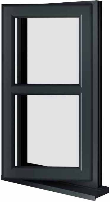 Grey UPVC Window Style 178