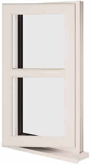 Cream UPVC Window Style 178