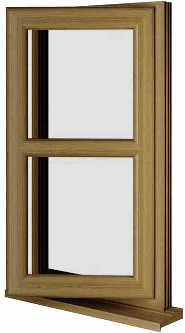 Oak UPVC Window Style 178
