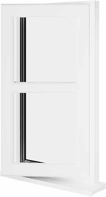 White UPVC Window Style 178