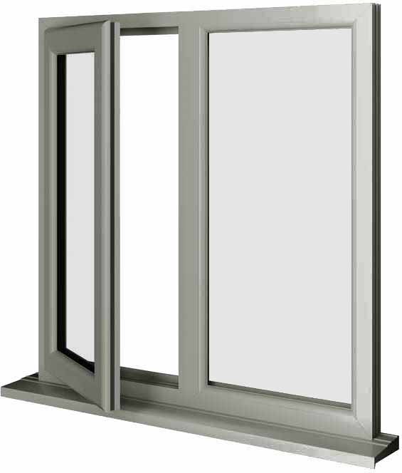 Agate Grey UPVC Window Style 18