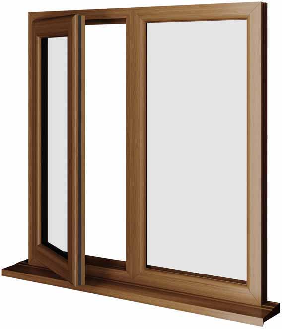 oak upvc window style 18