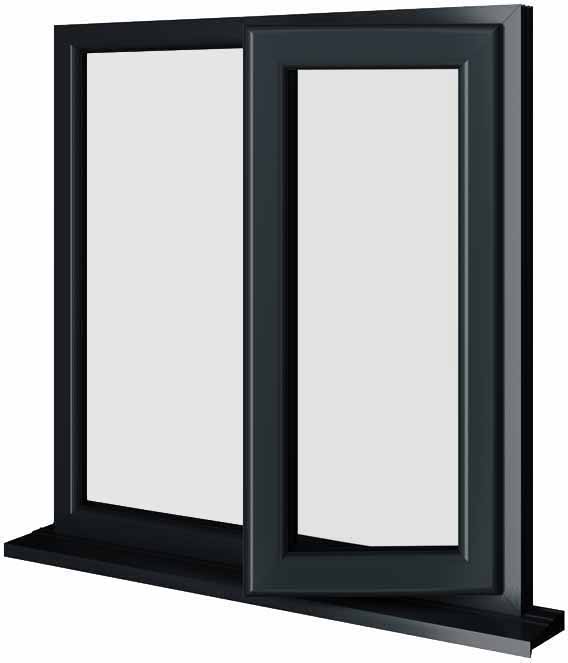 Grey UPVC Window Style 19
