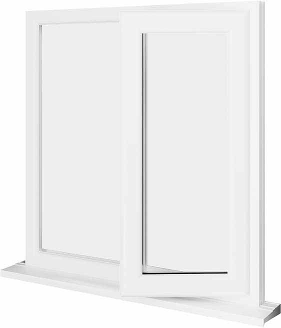 White UPVC Window Style 19