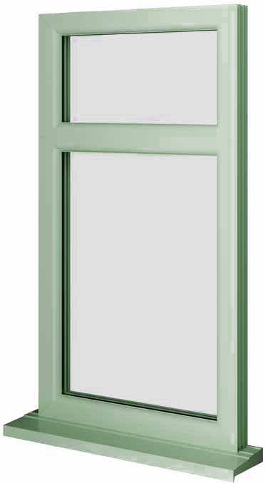Chartwell Green UPVC Fixed Window Style 2
