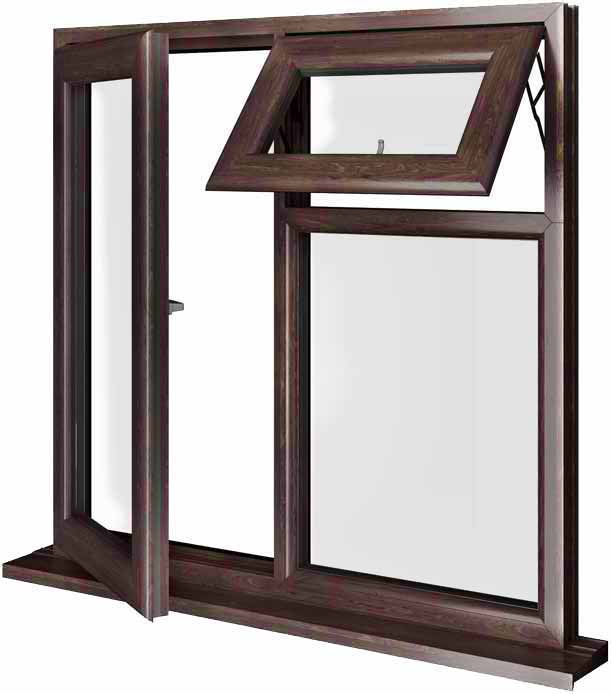 Rosewood UPVC Window Style 20