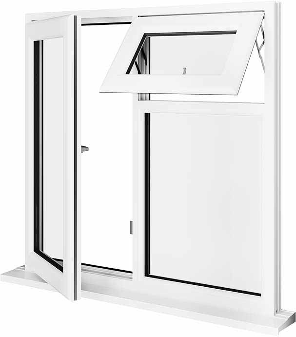 White UPVC Window Style 20