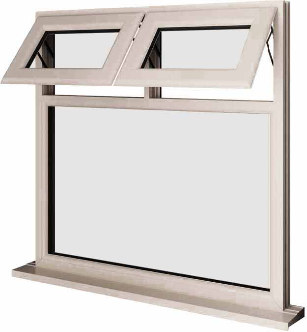 Cream UPVC Window Style 22