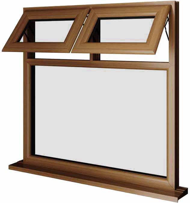 Oak UPVC Window Style 22