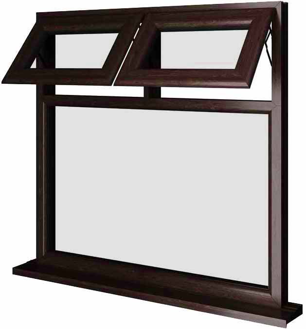 Rosewood UPVC Window Style 22