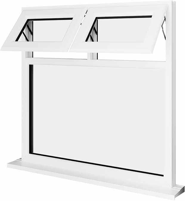 White UPVC Window Style 22