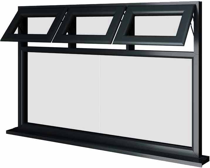Grey UPVC Window Style 23