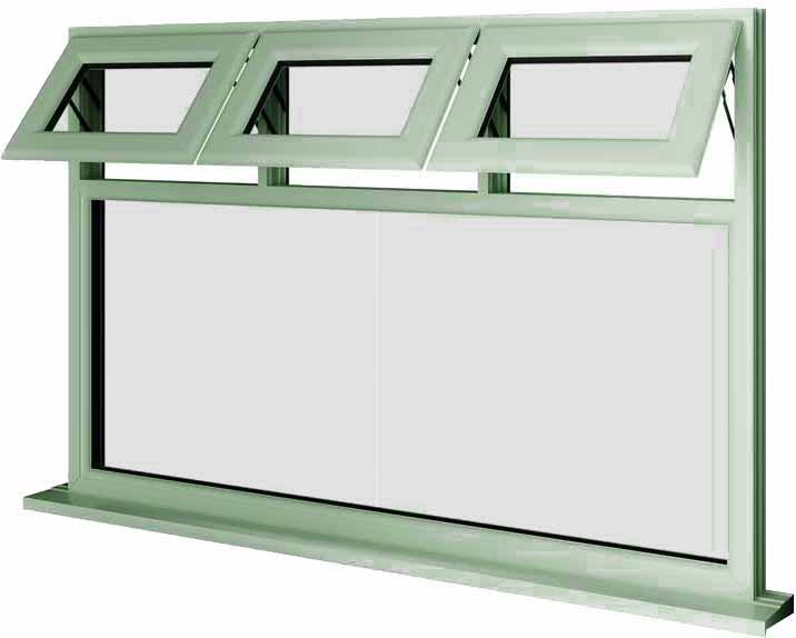 Chartwell Green UPVC Window Style 23