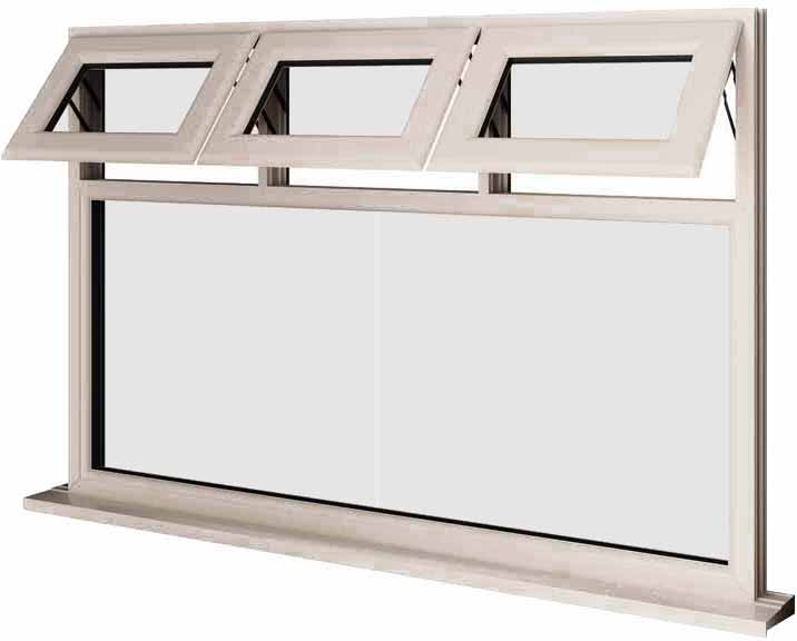 Cream UPVC Window Style 23